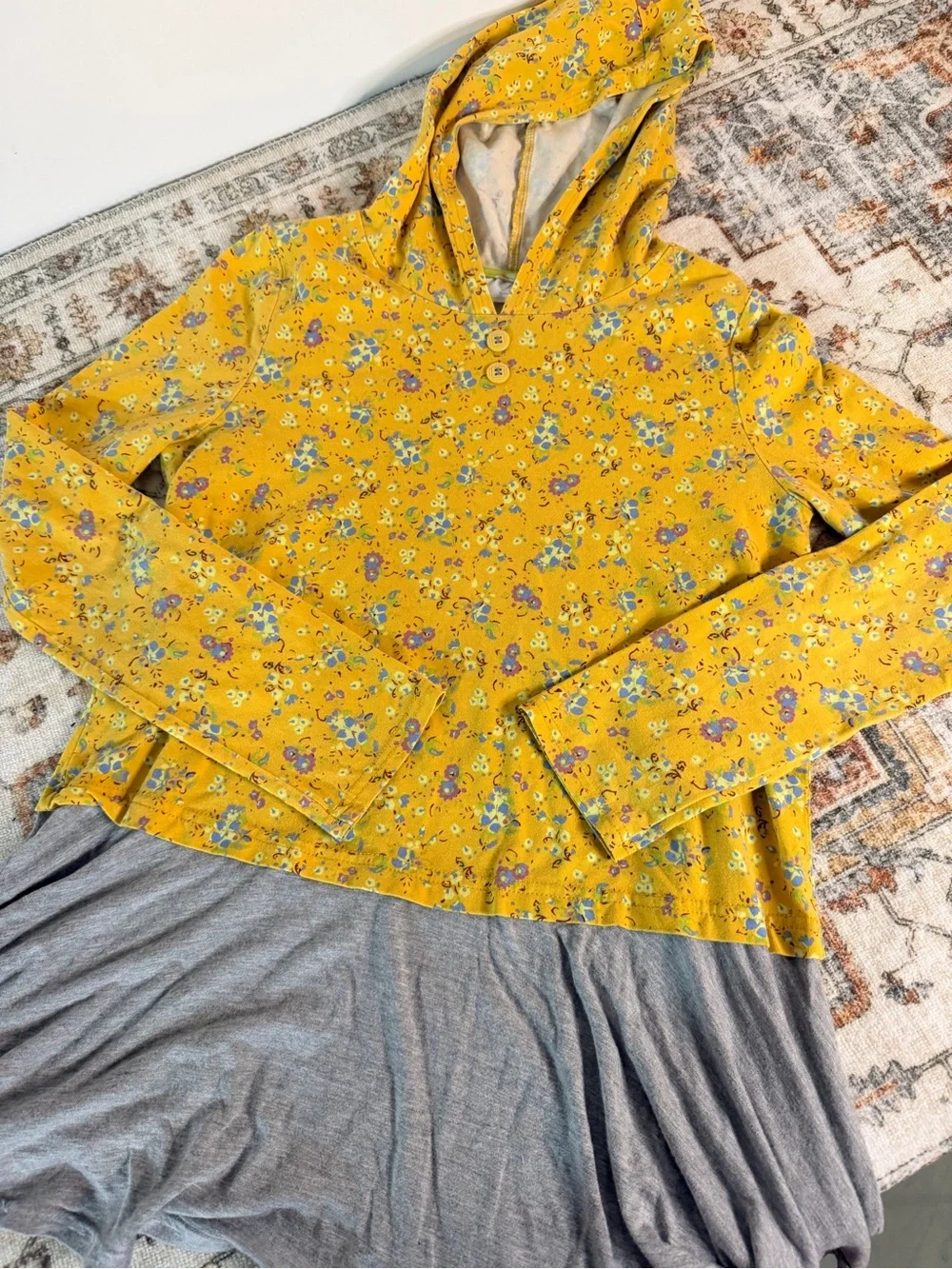 Matilda Jane Floral Hooded Long Sleeve Shirt